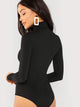 High Neck Slim Fitted Bodysuit