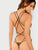 Strappy Back Slim Fitted Bodysuit