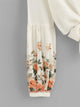 Floral Print Knot Hem Blouse