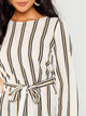 Striped Belted Top