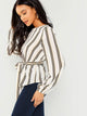 Striped Belted Top