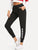 Letter Print Drawstring Pocket Pants
