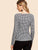 Knot Front Gingham Print Tee