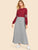 Varsity Striped Cut & Sew Maxi Dress