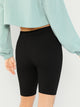 Rib Knit Skinny Cycling Shorts