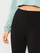 Rib Knit Skinny Cycling Shorts