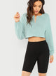 Rib Knit Skinny Cycling Shorts