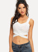 Cross Criss Hem Crop Top