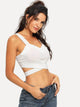 Cross Criss Hem Crop Top