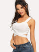 Cross Criss Hem Crop Top