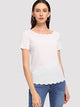 Scallop Edge Solid Top