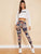 Newspaper Print Leggings