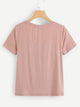 Cut and Sew Sequin Pocket Tee