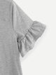 Frill Sleeve Solid Tee