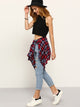 High Waist Ripped Denim Pant
