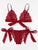 Scalloped Trim Tie Side Lingerie Set