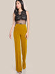 High Rise Piped Dress Pants