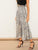 Paperbag Waist Snakeskin Wide Leg Pants
