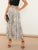 Paperbag Waist Snakeskin Wide Leg Pants