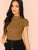 Mock Neck Rib Knit Top