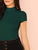 Mock Neck Rib Knit Top