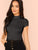 Mock Neck Rib Knit Top