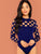 Mock Neck Geo Cut Out Bodysuit