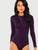 Lace Contrast Backless Skinny Bodysuit