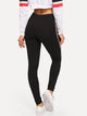 Striped Tape Side Drawstring Leggings