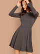 Heathered Skater Dress