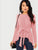 Self Belted Asymmetrical Hem Top
