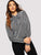 Tie Neck Glitter Blouse