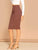 Slim Fit Pencil Skirt