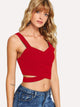 Cross Criss Hem Crop Top