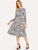 Shirred Waist Leopard Dress