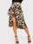 Ruffle Hem Leopard Print Skirt