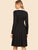 50s Contrast Collar Fit & Flare Dress