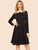 50s Contrast Collar Fit & Flare Dress