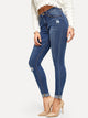 Rolled Knee Rips Jeggings
