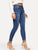 Rolled Knee Rips Jeggings