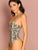 Snake Skin Print Cami Bodysuit