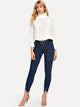 Raw Hem Ankle Jeggings