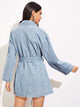 Pocket Patched Buttoned Denim Dress