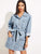 Pocket Patched Buttoned Denim Dress
