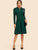 Keyhole Front Collared Flare Dress