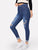 Solid Ripped Skinny Jeans