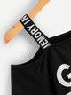 Letter Print Taped Tee