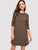 Crew Neck Casual Sweater Dress