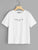 Slogan Print Short Sleeve Tee