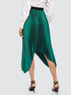Elastic Waist Asymmetrical Skirt